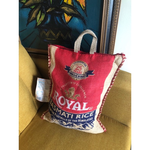 Basmati Rice burlap-Bag - Picture 4 of 6